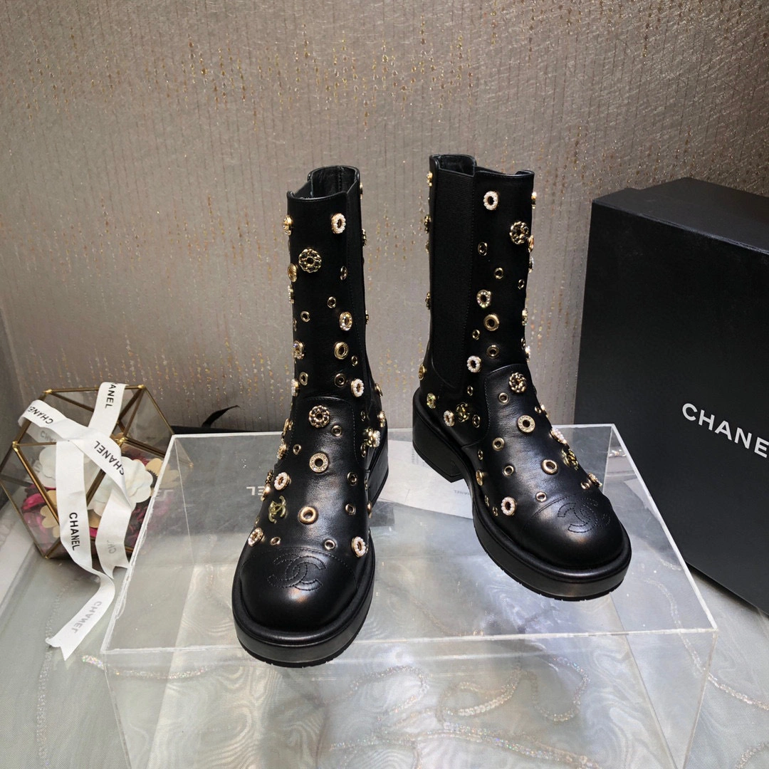 coco- heel height ：4.5cm， Forefoot 2cm，Barrel height ：20cm。 Calfskin Sheepskin item:B-X198J2011